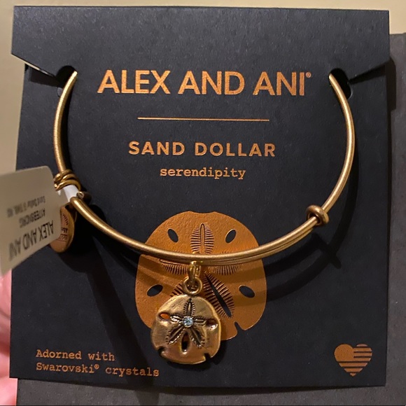 Alex and Ani Jewelry - Alex and Ani Sand Dollar Charm Bangle Bracelet